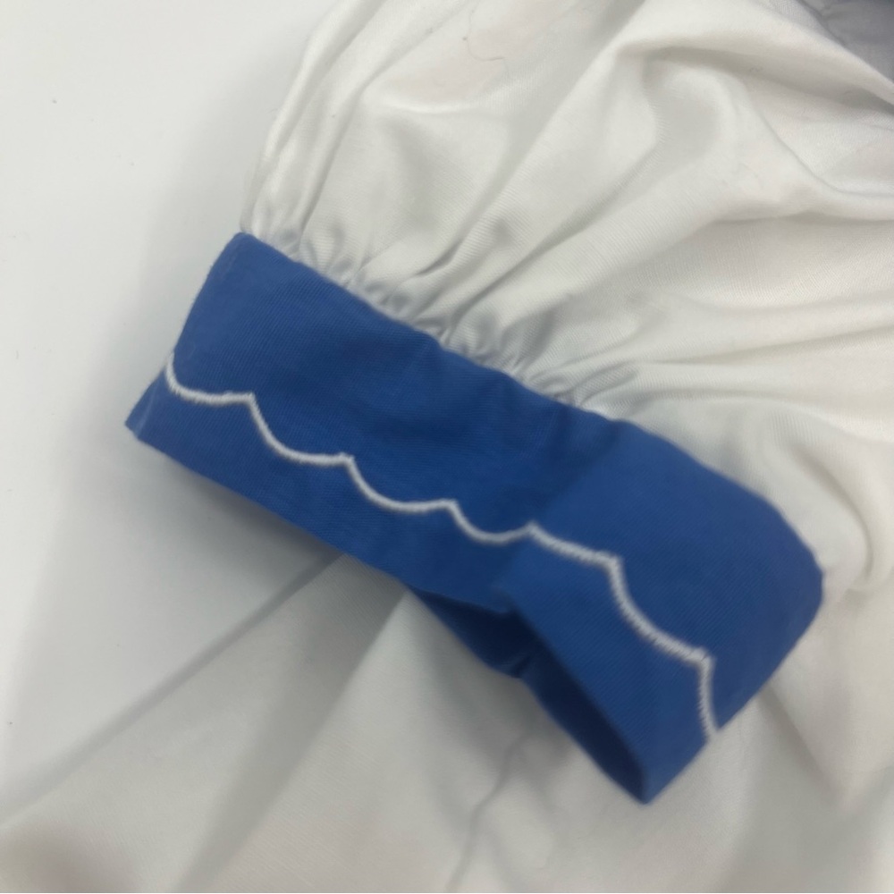 Vintage baby girl white sailor sailboat boat dress collar necktie 24 months - Picture 4 of 12